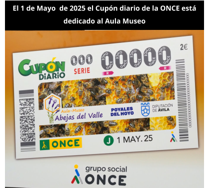 El 1 de Mayo  de 2025 el Cupn diario de la ONCE est dedicado al Aula Museo